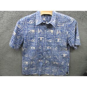 Reyn Spooner Lahaina Sailor Aloha Hawaiian Shirt Mens XL Classic Button - MINT!